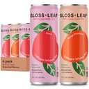 Gloss Leaf Collagen Iced Tea (Zero-Sugar, Assorted): ברד תה שחור עם coagen Peptides חלבונים & C, Beauty & Anti-Aging, 12 Fl Oz, 6 Pack