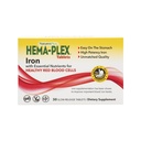 NaturesPlus Hema-Plex Iron - 30 טבליות איטיות-Release - 85 מ"ג Chelated Iron - Total Blood Health - עם ויטמין C & Bioflavonoids - Non GMO, Vegetarian & Gluten חינם - 30 משרתים
