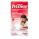 תרופות נוזליות של תינוקות עם Acetaminophen, Baby Fever hydror & Pain Reliever for Minor Aches & Pains, Soreגרון, כאבי ראש ושיניים, Dye-Free Cherry, 1 fl. oz.