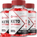 מעבדות rize (Pack של 3 Vista Keto ACV חניכיים עבור אובדן משקל מתקדם, VistaKeto תוסף, Vista כוח מקסימלי Gomitas, ביקורות פורמולה מתקדמות (180 חניכיים)