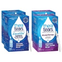 TheraTears Nighttime Therapy Lubricant Eyedrops לעיניים יבשות, Preservative Free, Single-Use Vials, Clear, 60 Count, 0.6 Fl Oz עם TheraTears Eye טיפות לעיניים יבשות, 60 Count Single-Use Vials Vials