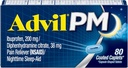 עו"ד כאב ראש Reliever ו- Nighttime Sleep Aid, Pain Medicine with Ibuprofen for Pain Relief and Diphenhydramine Citrate for a Sleep Aid - 80 Count (Pack of 2)