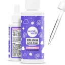 Wink Well Kids Liquid Melatonin Drops - Natural Baby Sleep טיפות עבור טומלר Sleep Aid עם 1 מ"ג Per Serve-Non-Addictive Children's Liquid Melatonin - 2 Oz