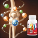 Minton Well-C Fitbo d3 Calcium לילדים בגילאים עם Magnesium Zinc ויטמין D ו- B12 עבור עצמות חזקות | Immunity