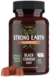 Black Cohosh Gummies for Menopause הקלה, Hot Flashes & Night Sweats | 50 מ"ג Black Cohosh Root for Women