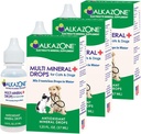 Alkazone Alkaline Multi מינרלים טיפות עבור חתולים וכלבים | מינרל ריץ 'אלקל טיפות | Tasteless & Flavorless