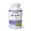 Stress-Relax Melatonin 1 מ"ג על ידי גורמים טבעיים, Natural Sleep Aid, איפוס מחזור השינה-Wake, 180 טבליות לעיסה (180 מנות), Pepperט פלפור