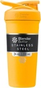 BellerBottle Sport Insulated Stainless Steel Shaker בקבוק עם Wire Whisk, 24Ounce, מנגו - חלבונים Shakes & Hydration for Athletes & Fitness Enthusiasts, Easy Mixing, Keeps Drinks Cold, Lockable Lided