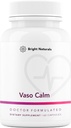 Vaso Calm - תוספת של איזון דם בריא - תכונות Fermented Garlic, Celery ו Grape Seed Extractd Extractd Extract, Hibiscus, ויטמין K2 - Made in the USA