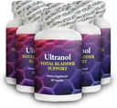 Ultranol Total Bladder Support - תוסף טבעי ל-Urinary Health, Overactive Bladder Control, Incontinence - מצמצם את ה-Laks ו-Urgency - 6 בקבוקים - 180 קפסולות
