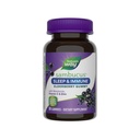 דרכו של הטבע Sambucus Sleep + Immune * Elderberry חניכיים, שינה ותמיכה Immune *, עם מלטונין, ויטמין C, L-theanine, Zinc, 50 מסטיקנים (Packaging May Vary)