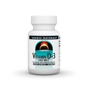 מקור Naturals ויטמין D-3 Fast Melt, תומך ב- Bone & Immune Health* - Black Cherry Peach Flavor - 120 טבליות מלט מהיר
