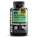קבלות בבולק ליבי נקי, Liver & Kidney ניקויse & Fix, Liver Support Supplement with Milk Thistle Extract, Dandelion Root, Enzyive Enzymes, מינרלים אורגניים וחומרים מזינים, 60 קפסולות צמחוניות