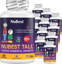 Nu Best Tall 10+ Premium Bone Power Formula, Enhanced Immunity and Total Health for Age 10+ עם Calcium, ויטמין D3, ויטמין K2 ו- Multivitamins