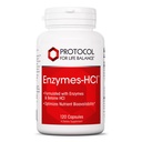 ProTOCOL for Life BALANCE Enzymes-HCl - Enzymes Digestive עם Bromelain - מלוא Spectrum של Proteases - תוסף Digest - Soy & Milk חינם - 120 קפסולות