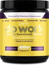Perk Do Work BCAAs + hydrotion אלקטרוליט אבקת (Naturally Sweetened Lemon Tart Flavored, 20 משרתים) - עם חלב קוקוס מים וקוקוס