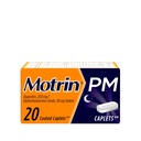 Motrin כאב ראש כרטיסיות עם 200 מ"ג Ibuprofen & 38 מ"ג Diphenhydramine Sleep Aid, Nighttime Pain Reliever for Minor Aches & Pains Helps You Fall Asleep & Stay Asleep, 20 ctct.