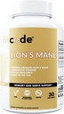מתאים לתוסף Mane Mushroom של אריה - קפסולת Mane Mushrooms Nootropics המוח תמיכה תוסף עבור Focus Memory Clarity ו- Immunity Support Lion's Mane