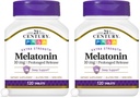 המאה ה-21 Melatonin 10 Mg Prolonged שוחרר, 120 הרוזן (Pack of 2)