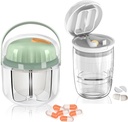 GloDeals Pill מארגנת, Pill Crusher, Cutter ו-Splitter