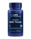 Life Extension Advanced Milk Thistle, silymarin, silybin, phosphospholipids, מקדם תפקוד Liver בריא, Gluten-Free, non-GMO, 60 רכות