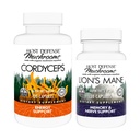 Host Defense Bundle עם Cordyceps קפסולות, 120 Count & Lion's Mane קפסולות, 30 Count - תמיכה בריאות ואנרגיה - תמיכה בבריאות המוח, זיכרון וריכוז*
