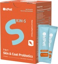 הו! Pet® Skin & Coat Probiotics - 7B CFU אבקת לכלבים וחתולים עם אומגה 3 & Eggshell Membrane (30 Packets)