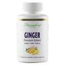 Paradise Herbs Premium ג'ינג'ר לחלץ לבריאות העיכול, Super Potent, Ultra Pure, טבעוני, non-GMO, Gluten Free, 60 קפסולות צמחוניות