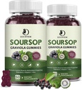 אורגני Soursop Graviola Gummies, Soursop לחלץ עם Elderberry עשיר ב Multivitamin for Natural Antioxidant, Cell Support & Regeneration, Immune Boost and Skin, טבעוני 60 יום אספקה