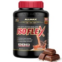 AllMAX Nutrition - ISOFLEX אבקת חלבון Whey, חלבון Whey, Isolate, 27g חלבון, שוקולד, 5 פאונד