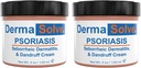 תוספת כוח Psoriasis Cream (2 Pack) - Sborrheic Dermatitis & Dandruff Lotion - מתקדם Moisturizing הקלה הקלה פורמולה נועד לטפל Itchy Fla inflamed Skin ולמנוע את הפלורס העתידי - 4.0 oz ea.