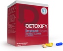 Detoxify - מיידי - 4 קפסולות - מקצועיות פורמולה צמחי Detox כמוסות - משופרת עם Metaboost, חלב תמצית חלב, Uva Ursi & גינזנג לחלץ - Plus Sticker Sticker