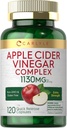 Karlyle Apple Cider Vinegar Complex כמוסות | 120 גלולות | עם קייאן וג'ינג'ר | Non-GMO & Gluten Free Supplement