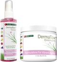 הרגלים בריאים DermaTox Bundle - 4oz Topical Spray ו-1.7oz כל טבעי, כל תכלית, בטוח ויעילות עור