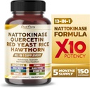 Nattokinase 5000FU Quercetin Red Yeast Rice הותורן - תמיכה כללית לבריאות - Made in USA
