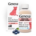 Genexa Children's נקיים Acetaminophen | רופאי ילדים מעדיפים רכיבים | Pain & Fever reductionr for Kids