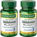 האותיות הקטנות של Nature's Bounty Melatonin Quick Dissolve Tablet, 45 Count (Pack of 2)