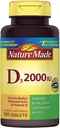 הטבע יצר ויטמין D3 2000 IU Tablet 100 ea (Pack of 11)