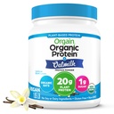 Orgain אורגני אבקת חלבון + Oat חלב, Vanilla Bean - 20g צמחי מבוסס חלבון, Gluten חינם, ללא חלב, סויה או Lactose Ingredients, סוכר נמוך, non-GMO, כשר, עבור שקדס ו Smoothies - 1.05lbs - 1.05lb