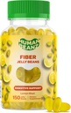 סיבים Jelly Bean חניכיים למבוגרים, תוספי סיבים לבריאות העיכול, Vegetarian סיבים מסטיקמי, 150 Jellybeans