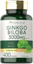 קרליל גינקו בילובה 3000 מ"ג | 400 טבליות | Non-GMO, Gluten Free Herbal תוסף