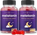 Melatonin Gummies for Kids & Adults | Natural Sleep Aid-Free, Brad Flavor Kids Melatonin Gummy Supplement | 2.5 מ"ג, 5 מ"ג או 10 מ"ג Dose | גלולות שינה