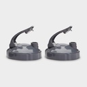 NutriBullet Flip Top to-Go Lid (ראשי תיבות של 2),Grey, .25 Lbs
