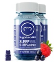 SugarBearPro Sleep Gummy 2 חודש אספקה, תוספת כוח מלטונין 6 מ"ג, עבור גברים ונשים, ויטמין B6, L-theanine, 5 HTP, ולריאן, Sleep Aid for Adults & Teens, מוסמך כשר כשר כשר