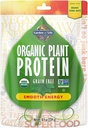 Garden of Life Organic Plant Protein Smooth Energy Powder, 10 Servings - Vegan, Grain Free & Gluten Free Plant Based Protein Shake with Yerba Mate, Vitamin B12, Probiotics & Enzymes, 15g Protein