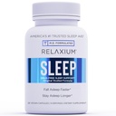 הרגיעה Sleep Aid, 14 ימים אספקה, Non-Habit Forming, Dietary Supplement for Better Sleep, Drug-Free, Stress Relief, with Magnesium, Melatonin, GABA, Chamomile, Made in USA (28 קפסולות טבעוניות)
