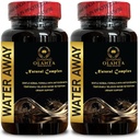 Water Away Pills - Support Kidney Function, Advanced Herbal Formula, צמצום עודף משקל מים, סיוע במים - 2 בקבוקים 120 קפסולות
