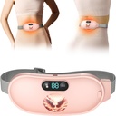 Heating Pad for period Cramps, Fast Heating עם 6 רמות חום ו 6 מצבי עיסוי, Portable Menstrual Heating Pad, Belly Age עיסוי עבור נשים ונערות, ורוד