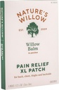 כאב טבעי של Nature's Willow Natural Pain Relief Patches forשרירים & Joints | Fast-Acting with White Willow Bark | Free From Artificial Smells & Dyes | 6 Patches (1-Pack)