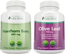 Purely Holistic הותורן ברי 665mg + אוליב מסך 750 מ"ג Bundle + 270 קפסולות טבעוניות - מיוצר בארה"ב
